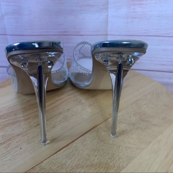 Lemonade Clear‎ Bing Out High Heel Mules SZ10 - Picture 3 of 12